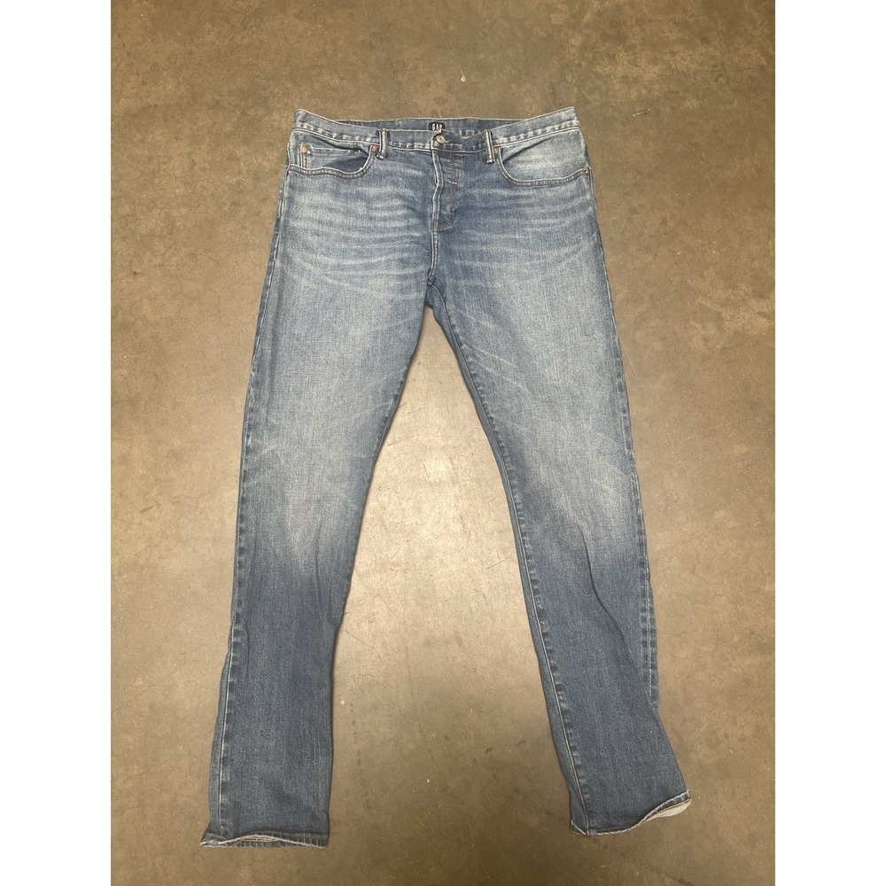 GAP Kaihara Japanese Selvedge Denim Stretch Skinny in Medium Wash | 38 X 34